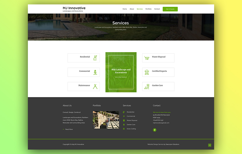 MJ Innovative Landscapes and Excavations screenshot 2